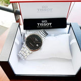 Tissot Luxury Powermatic 80 Black Dial Silver Steel Strap Watch for Men - T086.407.11.201.02