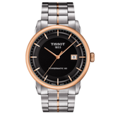 Jam Tangan Pria Tissot Luxury Powermatic 80 Dial Hitam dengan Tali Baja Perak - T086.407.22.051.00