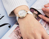 Jam Tangan Tissot T Lady Flamingo Mother of Pearl White Dial White Leather Strap Untuk Wanita - T094.210.26.111.01
