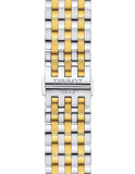 Tissot T Classic Bridgeport Silver Dial Two Tone Mesh Gelang Jam Tangan Untuk Pria - T097.410.22.038.00