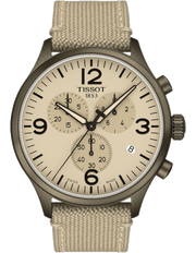 Tissot Chrono XL Beige Diag Beige NATO Strap Watch For Men - T116.617.37.267.01