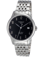 Tissot T Classic Powermatic 80 Black Dial Silver Steel Strap Watch For Men - T41.1.483.52