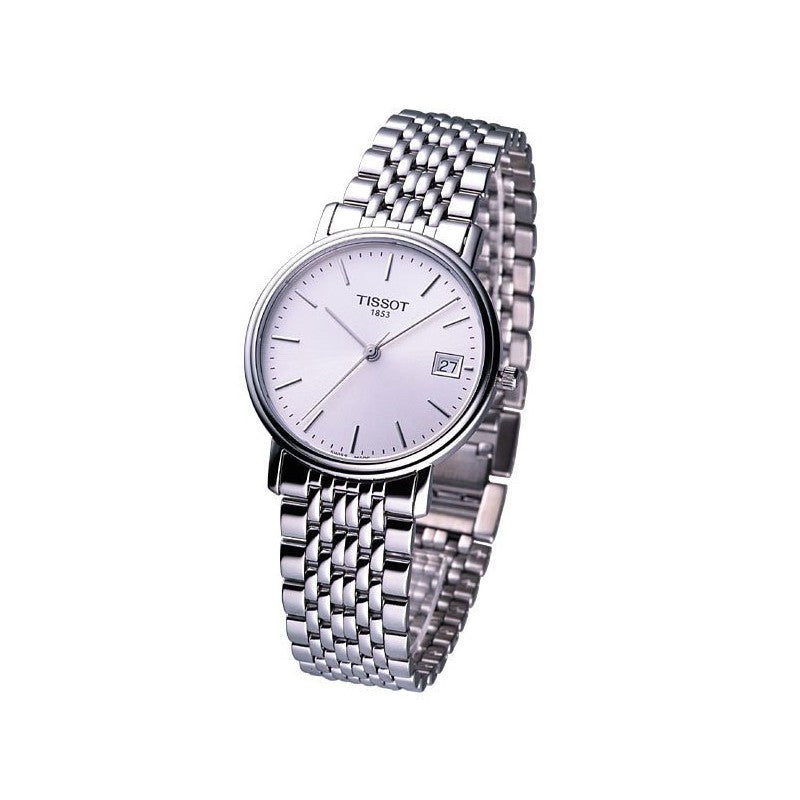 Tissot T Classic Desire White Dial Silver Steel Strap Watch for Women