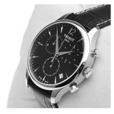 Jam Tangan Tissot T Classic Tradition Chronograph Dial Hitam Tali Kulit Hitam Untuk Pria - T063.617.16.057.00