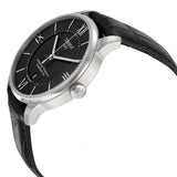 Jam Tangan Pria Tissot Chemin Des Tourelles Powermatic 80 Black Dial Black Leather Strap - T099.407.16.058.00