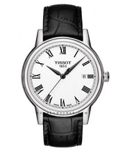 Tissot T Classic Carson White Dial Black Leather Strap Watch for Men - T085.410.16.013.00