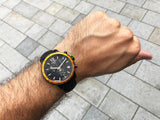 Tissot T Sport Quickster Chronograph Black Dial Black Rubber Strap Jam Tangan Untuk Pria - T095.417.36.057.01