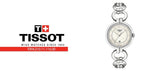 Tissot T Trend Flamingo Mother of Pearl Dial Silver Steel Strap Watch for Women - T094.210.11.116.00