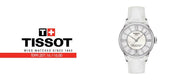 Tissot Chemin Des Tourelles Powermatic 80 Lady White Dial White Leather Strap Watch For Women - T099.207.16.116.00