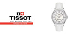 Jam Tangan Tissot Chemin Des Tourelles Powermatic 80 Lady White Dial White Leather Strap Untuk Wanita - T099.207.16.116.00
