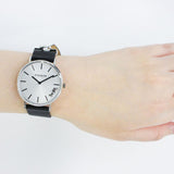 Coach Perry White Dial Black Leather Strap Watch for Women - 14503115