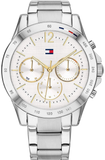 Tommy Hilfiger Haven Multifunction Chronograph White Dial Silver Steel Strap Watch For Women - 1782194