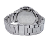 Tommy Hilfiger Luke Quartz Black Dial Silver Steel Strap Watch for Men - 1791120
