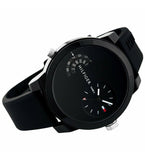 Tommy Hilfiger Denim Black Dial Black Rubber Strap Watch for Men - 1791555