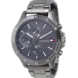 Tommy Hilfiger Bank Grey Dial Grey Steel Strap Watch for Men - 1791719