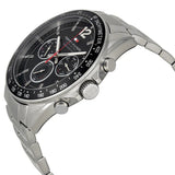 Tommy Hilfiger Luke Chronograph Quartz Black Dial Silver Steel Strap Watch for Men - 1791104