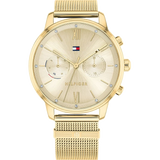 Tommy Hilfiger Blake Quartz Gold Dial Gold Mesh Bracelet Watch for Women - 1782302