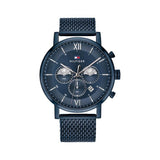 Tommy Hilfiger Evan Blue Dial Blue Mesh Bracelet Watch for Men - 1710397