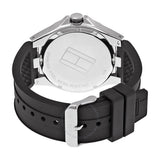 Tommy Hilfiger Drew Black Dial Black Rubber Strap Watch for Men - 1791064