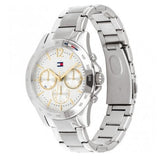 Tommy Hilfiger Haven Multifunction Chronograph White Dial Silver Steel Strap Watch For Women - 1782194