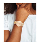 Tommy Hilfiger Jenna Quartz White Dial Rose Gold Steel Strap Watch for Women - 1782070