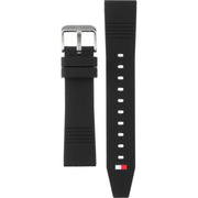 Tommy Hilfiger Windsurf Black Dial Black Rubber Strap Watch for Men- 1791114