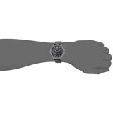 Tommy Hilfiger London Chronograph Grey Dial Black Leather Strap Watch for Men - 1791533