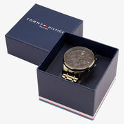 Tommy Hilfiger Mason Quartz Blue Dial Silver Steel Strap Watch for Men - 1791788