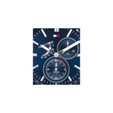 Tommy Hilfiger Austin Quartz Blue Dial Blue Rubber Strap Watch for Men - 1791635