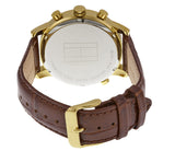 Tommy Hilfiger Harrison White Dial Brown Leather Strap Watch for Men - 1790874