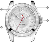 Tommy Hilfiger K2 White Dial White Rubber Strap Watch for Women - 1781306