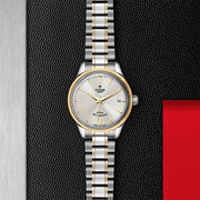 Tudor Style Automatic Silver Dial Two Tone Steel Strap Watch for Men - M12713-0003