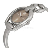 Gucci Horsebit Collection Quartz Brown Dial Silver Steel Strap Watch For Women - YA139501