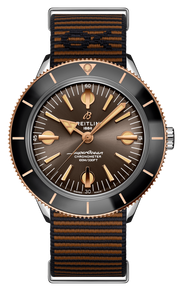 Breitling Superocean Heritage '57 Outerknown Limited Edition Brown Dial Brown NATO Strap Watch for Men - U103701A1Q1W1