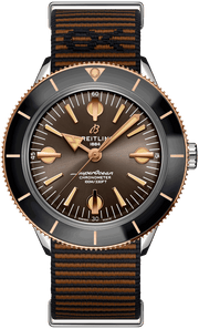 Breitling Superocean Heritage '57 Outerknown Limited Edition Brown Dial Brown NATO Strap Watch for Men - U103701A1Q1W1
