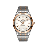 Breitling Chronomat Automatic 36 White Dial Two Tone Steel Strap Watch for Women - U10380101A1U1