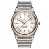 Breitling Chronomat Automatic 36 Diamonds Mother of Pearl Dial Two Tone Steel Strap Watch for Women - U10380591A2U1