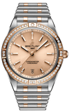 Breitling Chronomat Automatic 36 Diamonds Brown Dial Two Tone Steel Strap Watch for Women - U10380591K1U1