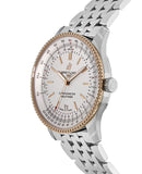 Breitling Navitimer Automatic 41mm White Dial Silver Stainless Steel Mens Watch - U17326211G1A1