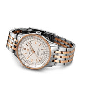 Breitling Navitimer Automatic 41 White Dial Two Tone Steel Strap Watch for Men - U17326211G1U1