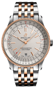Breitling Navitimer Automatic 41 White Dial Two Tone Steel Strap Watch for Men - U17326211G1U1