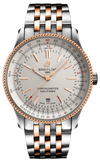 Breitling Navitimer Automatic 41 White Dial Two Tone Steel Strap Watch for Men - U17326211G1U1