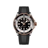 Breitling Superocean Automatic 42mm 18K Red Gold & Black Dial Black Rubber Strap Watch for Men - U17375211B1S1