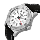 Breitling Avenger Automatic GMT 43 White Dial Black Nylon Strap Watch for Men - A32397101A1X1