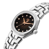 Tag Heuer Link Quartz Black Dial Silver Steel Strap Watch for Women - WBC131F.BA0649