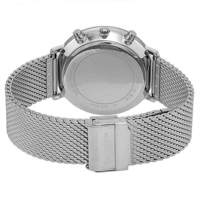 Michael Kors Jaryn Silver Dial Silver Mesh Bracelet Watch for Men - MK8541