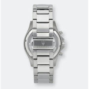Maserati SFIDA Chronograph Black Dial Silver Steel Strap Watch For Men - R8873640004