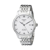 Jam Tangan Pria Tissot Le Locle Double Happiness Automatic Dial Perak dengan Tali Baja Perak - T41.1.833.50