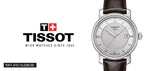 Tissot T Classic Bridgeport Silver Dial Jam Tangan Tali Kulit Coklat Untuk Pria - T097.410.16.038.00