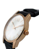 Calvin Klein City White Mother of Pearl Dial Brown Leather Strap Watch for Women - K2G23620